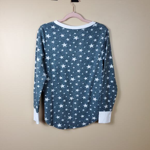Jaclyn Intimates Navy/White Star Print Pajama Set Size M - Picture 3 of 11